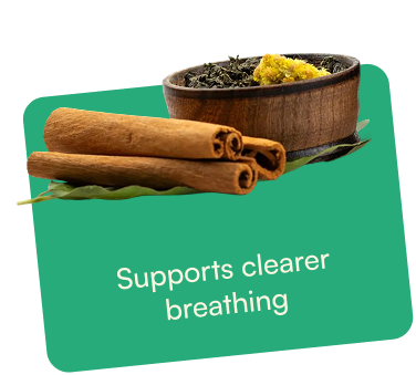 Supports clearer breathing